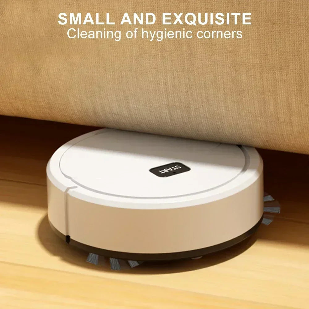 Compact 3-in-1 Sweeping Robot – Vacuum, Sweep, and Mop Cleaner