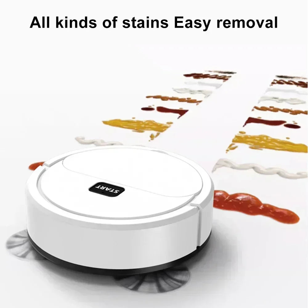 Compact 3-in-1 Sweeping Robot – Vacuum, Sweep, and Mop Cleaner