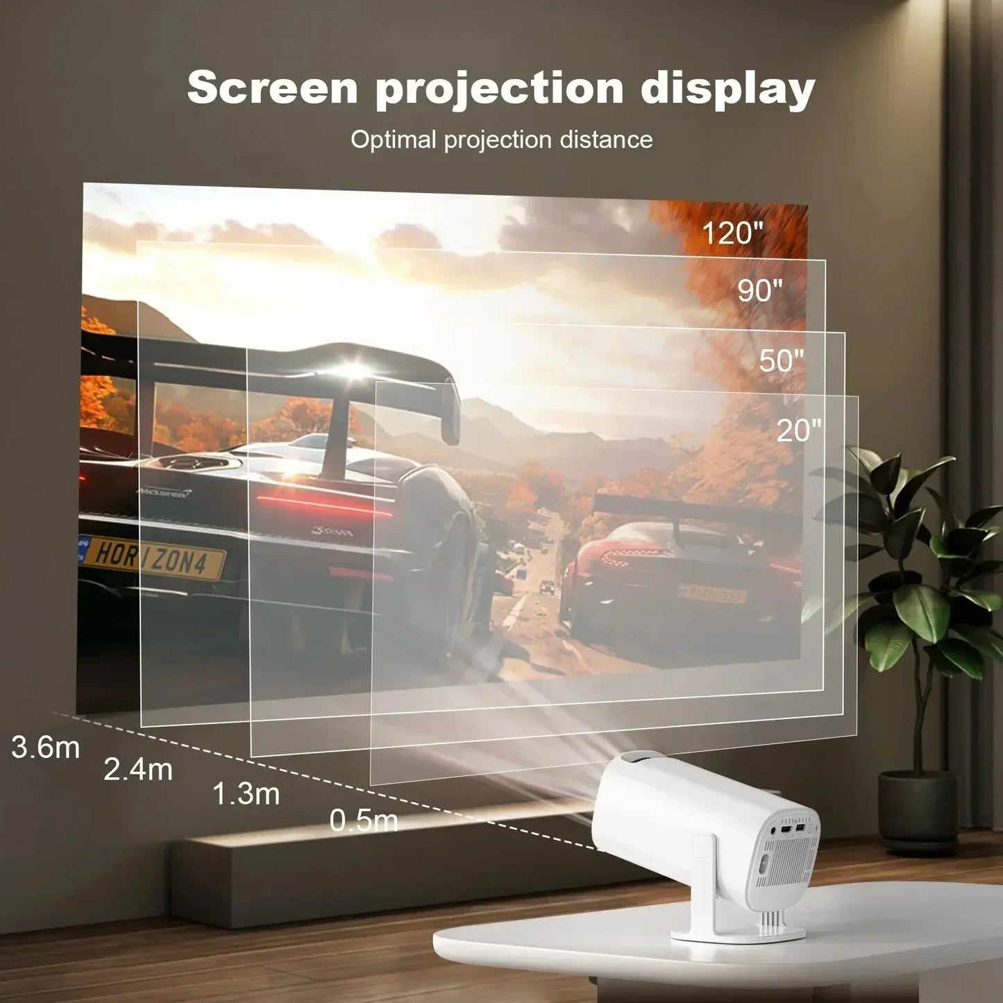 Compact Portable Projector – Home & Outdoor Cinema